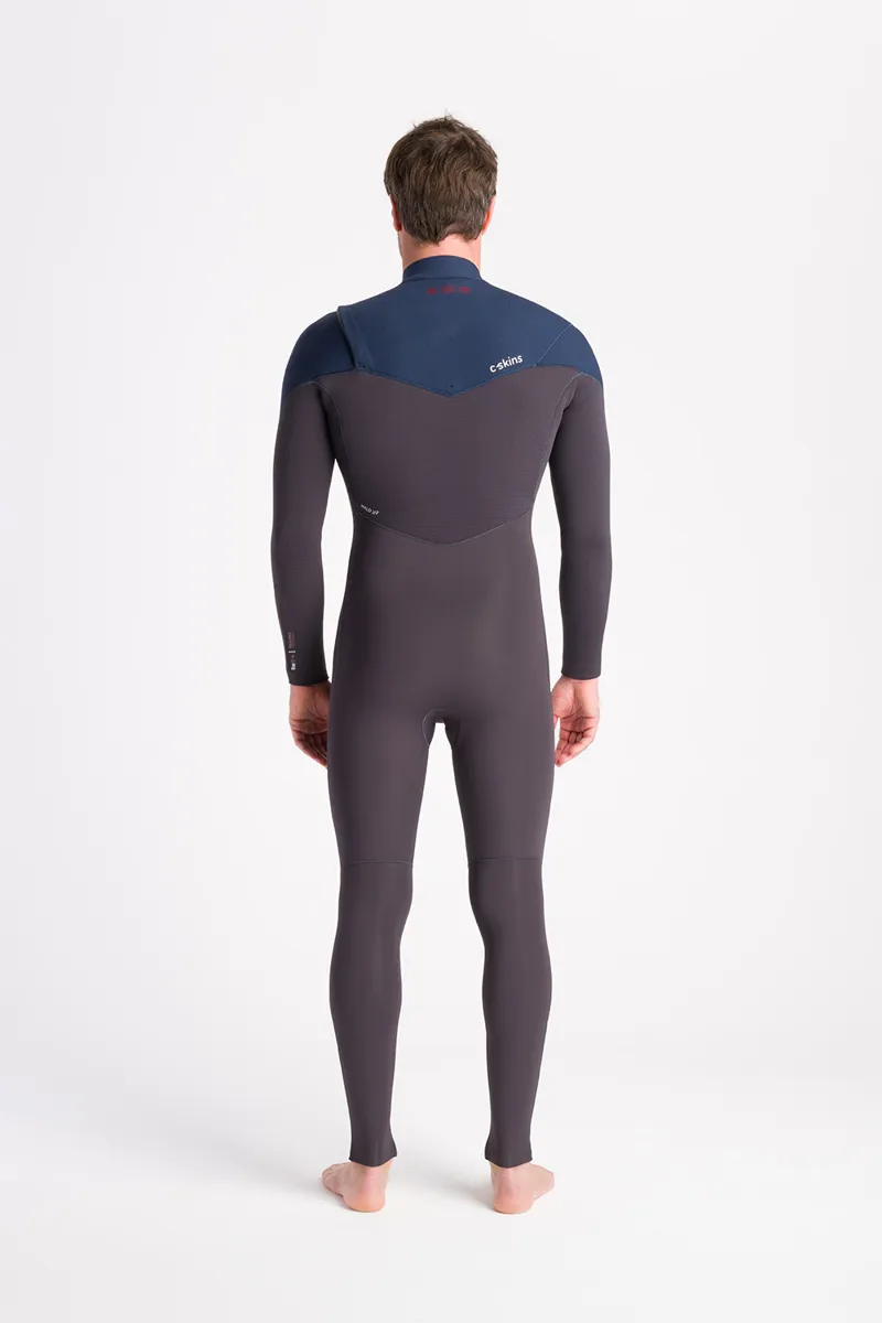 C-Skins NuWave Mens ReWired 5/4 Chest Zip Wetsuit Bluestone-1