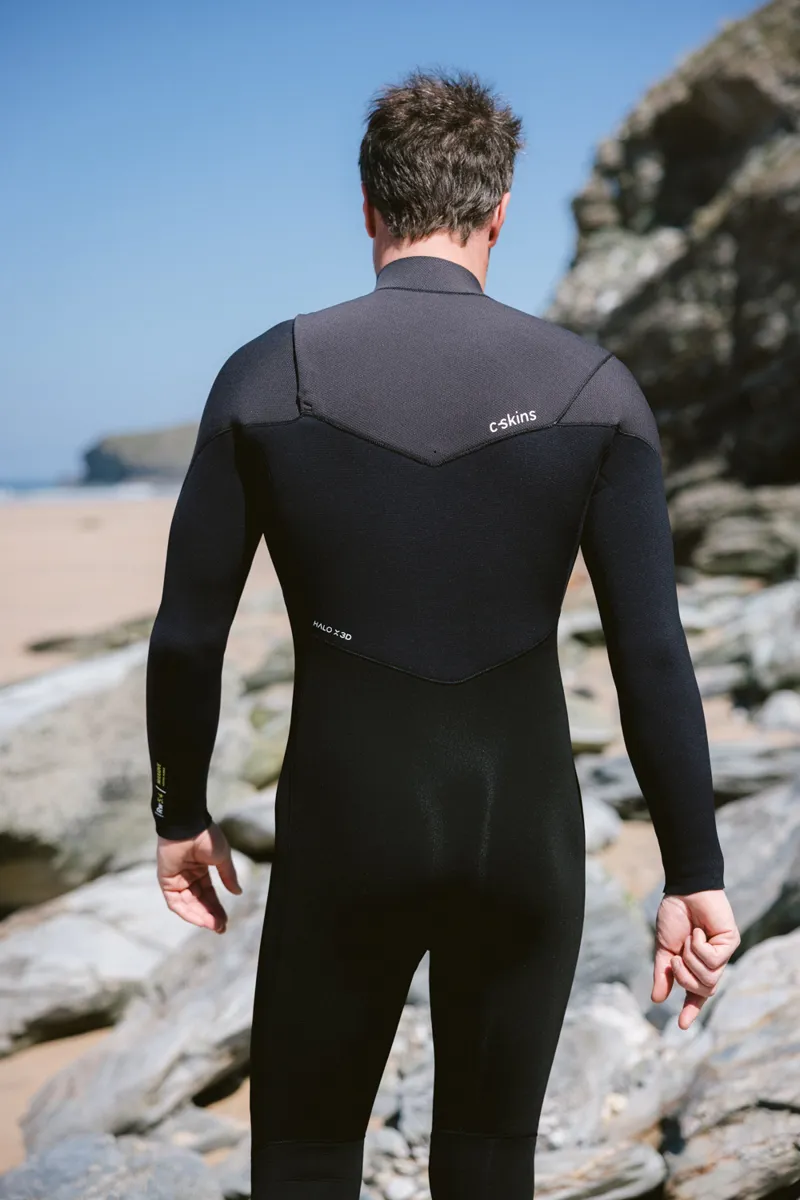 C-Skins NuWave Rewired 5/4 Mens Chest Zip Wetsuit Black/Meteor-8