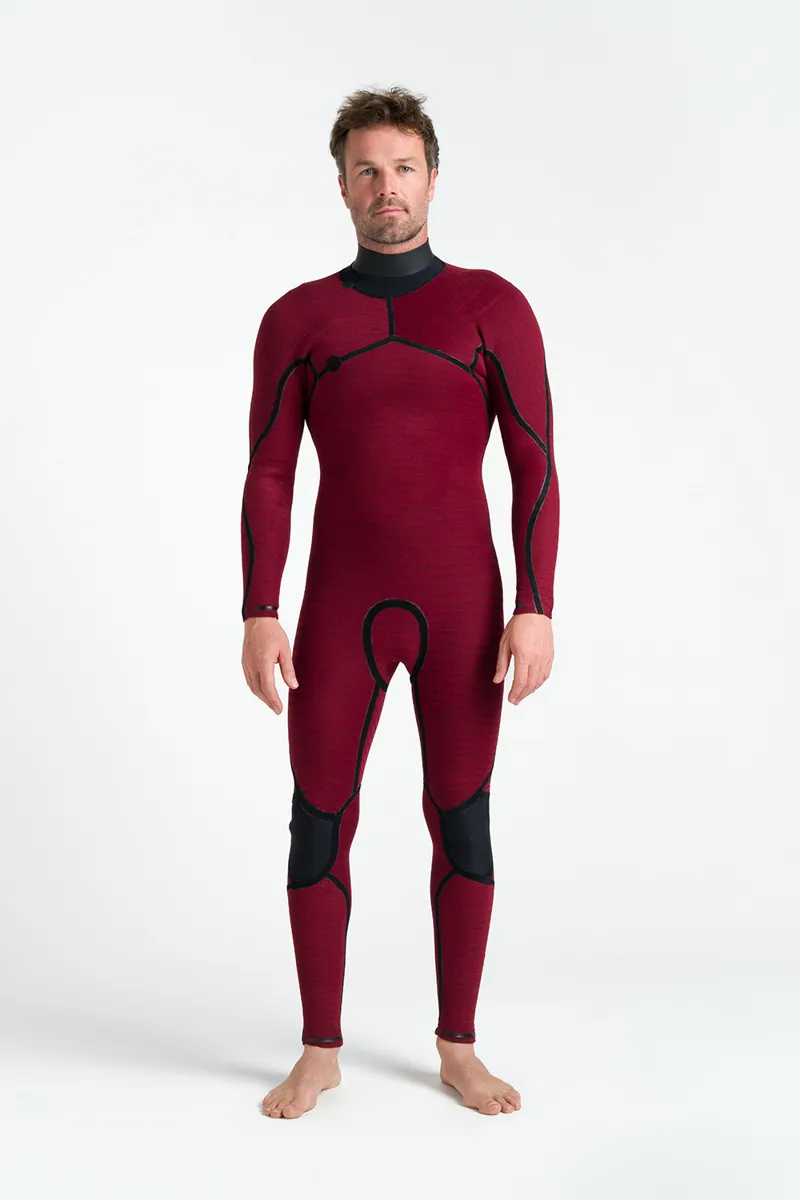 C-Skins NuWave Rewired 5/4 Mens Chest Zip Wetsuit Black/Meteor-3