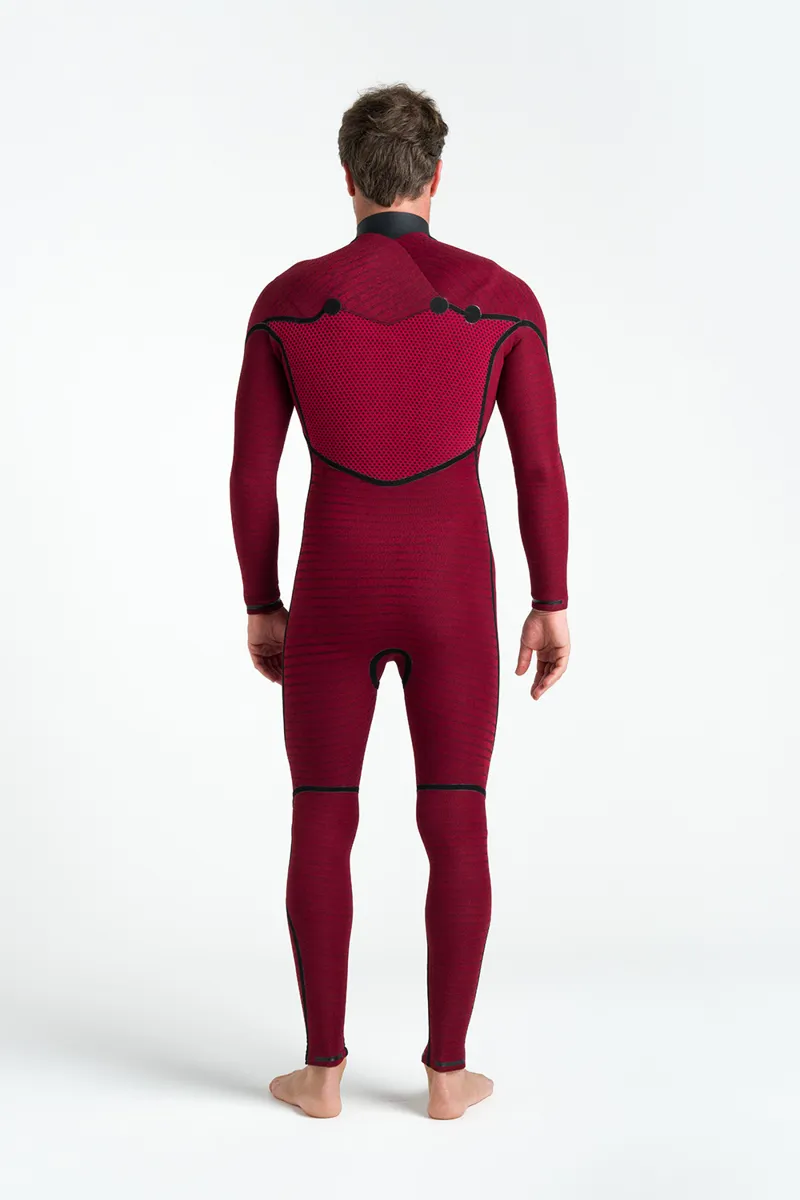 C-Skins NuWave Rewired 5/4 Mens Chest Zip Wetsuit Black/Meteor-2