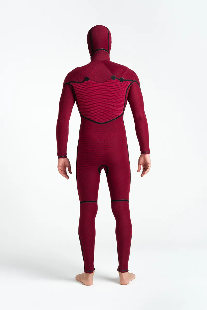 C-Skins NuWave ReWired 5/4 Mens Hooded Wetsuit Black/Meteor-3