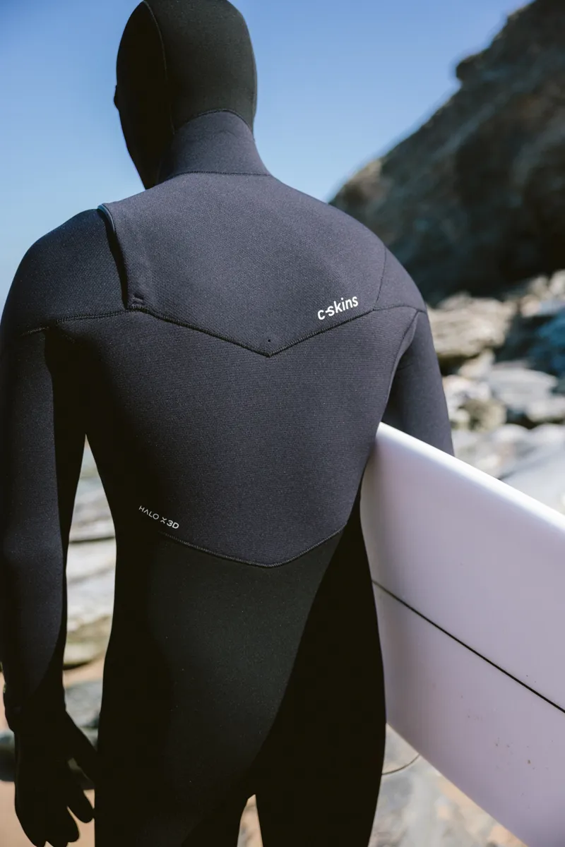 C-Skins NuWave ReWired 6/5 Mens Hooded Wetsuit Black/Lime-9