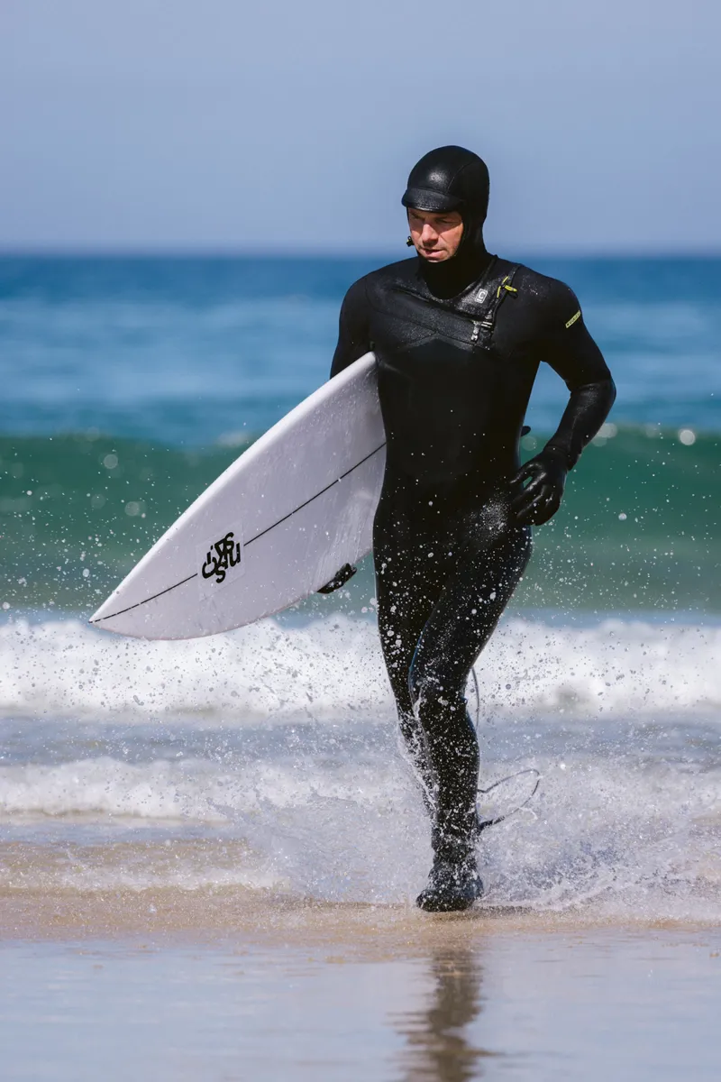C-Skins NuWave ReWired 6/5 Mens Hooded Wetsuit Black/Lime-8