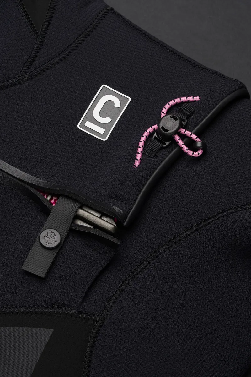 C-Skins Womens NuWave Rewired 6/5 Hooded Wetsuit Black/Rose-10