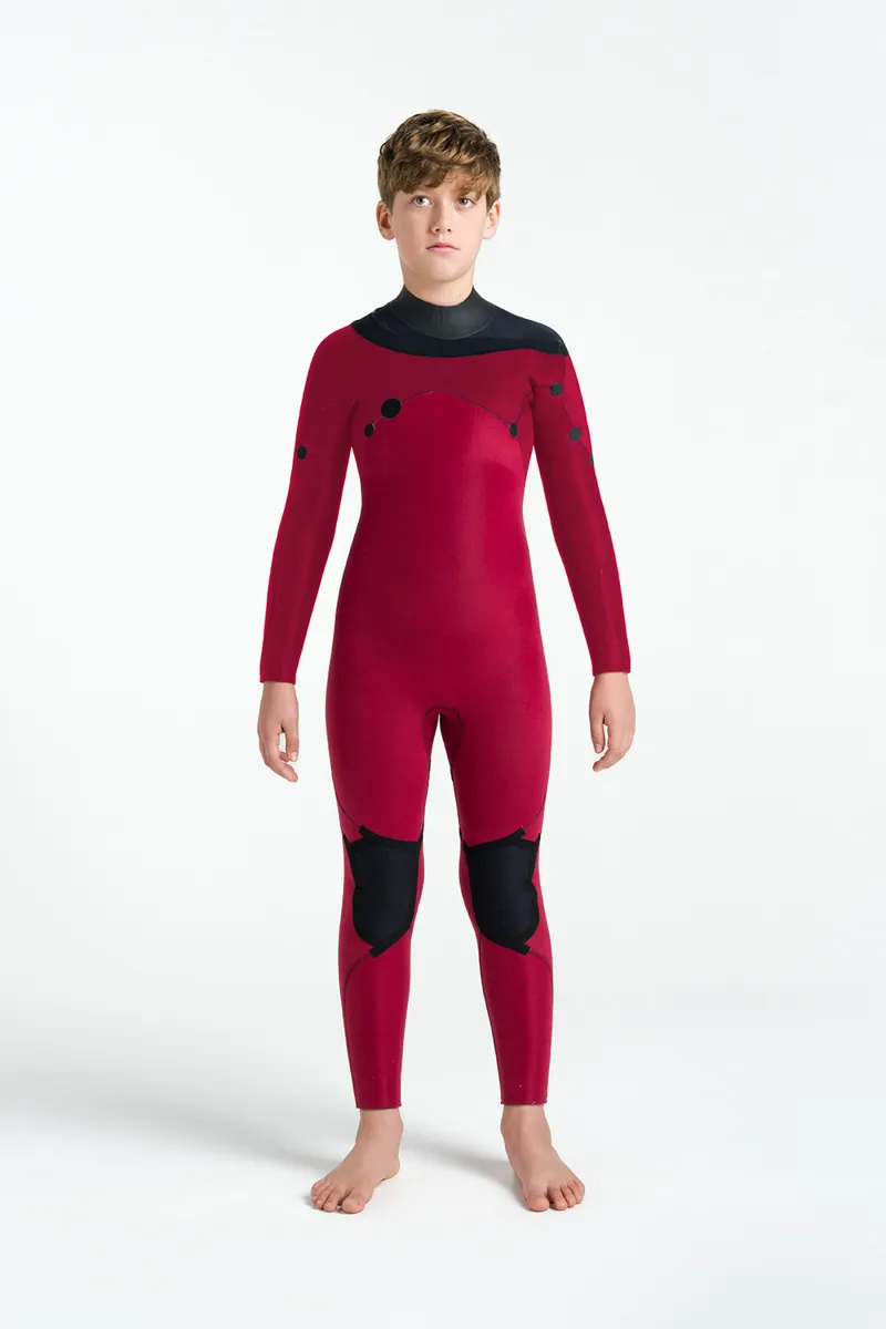 C-Skins NuWave Kids Session 5/4 Chest Zip Wetsuit Legion Blue-4