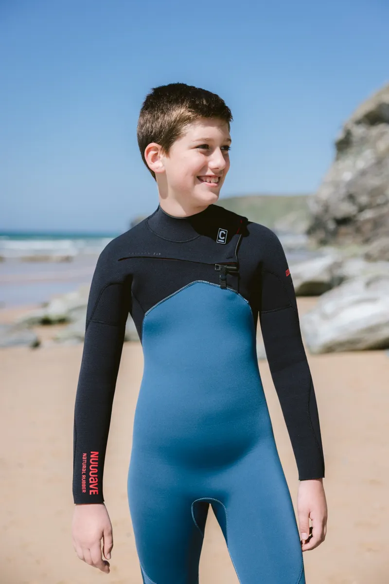 C-Skins NuWave Kids Session 5/4 Chest Zip Wetsuit Legion Blue-2