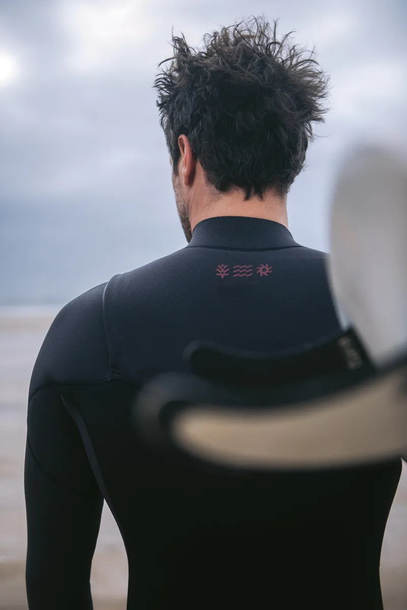 C-Skins NuWave Mens Session 5/4 Chest Zip Wetsuit Black/Meteor-5