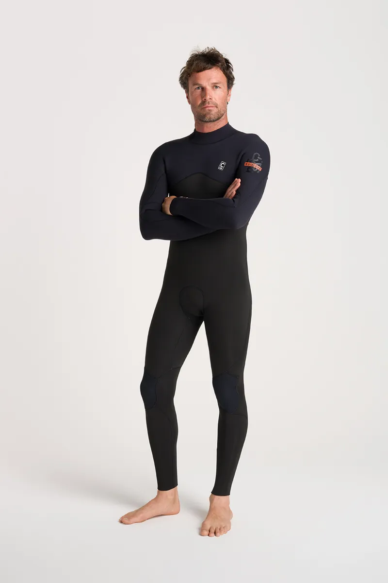 C-Skins NuWave Mens Session 3/2 Back Zip Wetsuit Black-2
