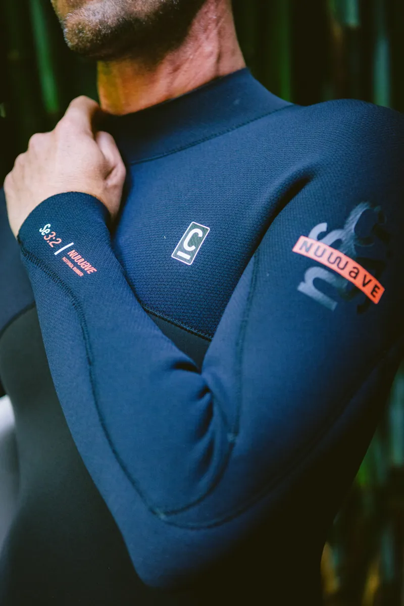 C-Skins NuWave Mens Session 3/2 Back Zip Wetsuit Black-4