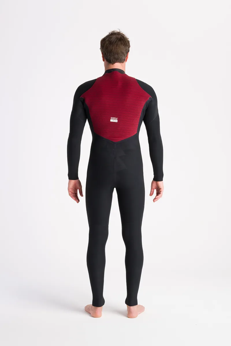 C-Skins NuWave Mens Session 5/4 Chest Zip Wetsuit Black/Meteor-2