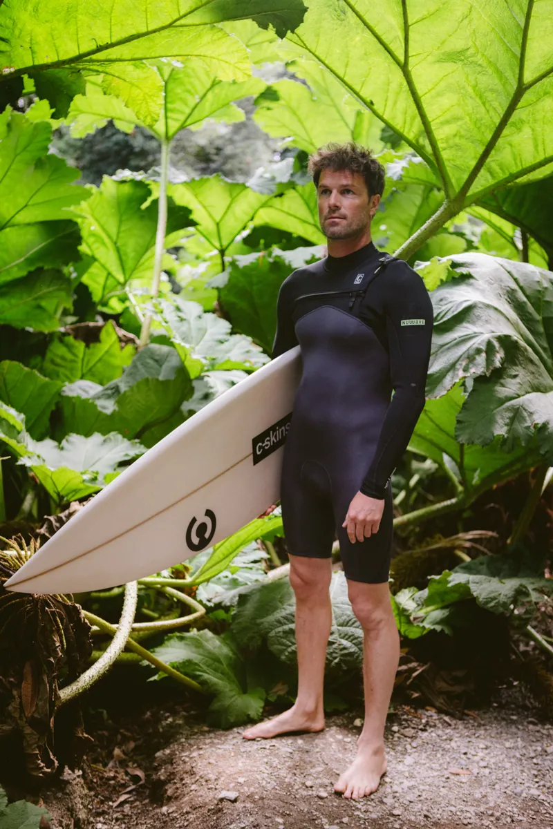 C-Skins Mens NuWave Session Lite 2/2 Chest Zip Flatlock Spring Suit-5