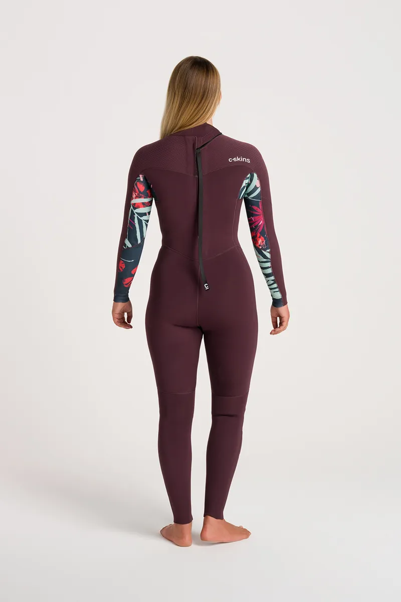 C-Skins NuWave Womens Solace 3/2 Back Zip Wesuit Rust/Rust X -5