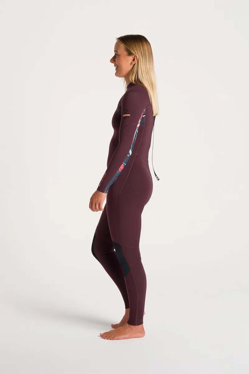 C-Skins NuWave Womens Solace 3/2 Back Zip Wesuit Rust/Rust X -7