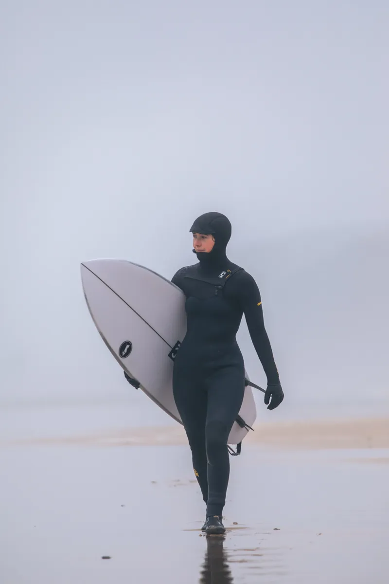 C-Skins NuWave Womens Solace 5/4 Hooded Wetsuit Bluestone