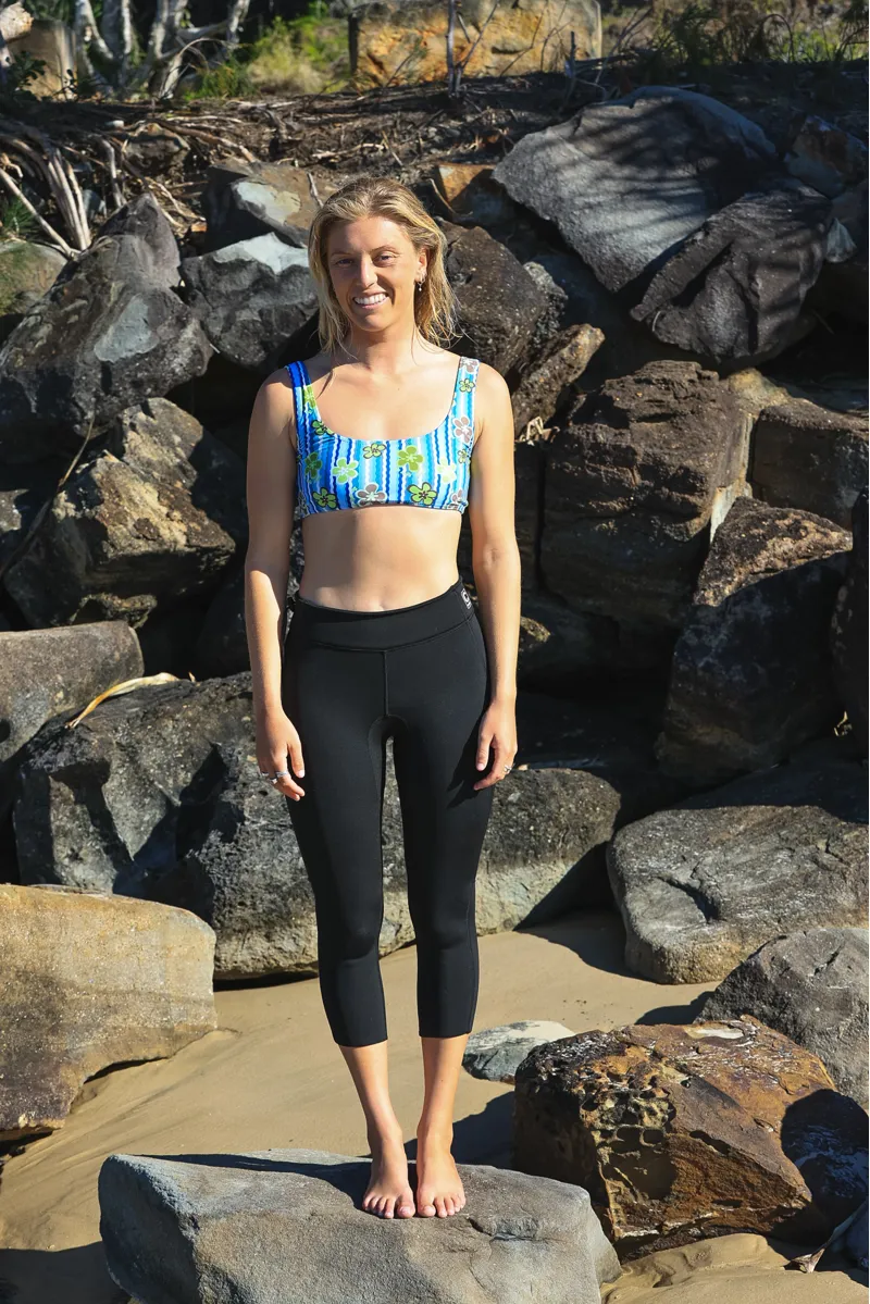 C-Skins NuWave Womens Solace Lite 1.5mm Flatlock 3/4 Leggings-3