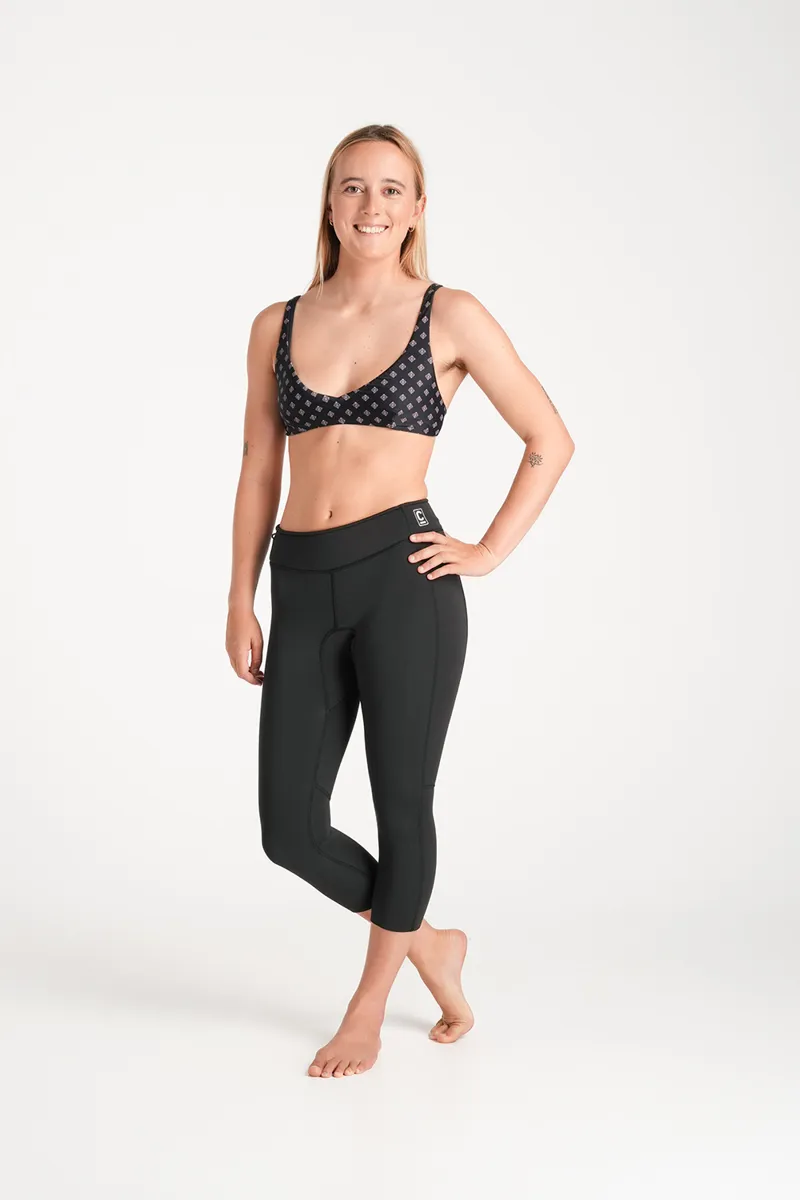 C-Skins NuWave Womens Solace Lite 1.5mm Flatlock 3/4 Leggings