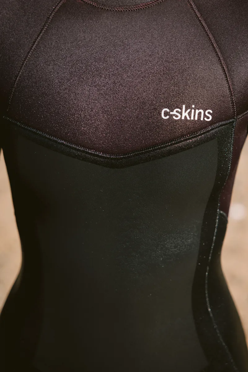 C-Skins Womens NuWave Surflite 5/4 Back Zip Wetsuit Black/Rust-5