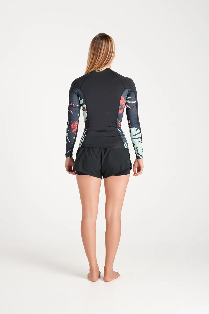 C-Skins NuWave Womens Long Sleeve Premium UV Rash Vest Raven-4