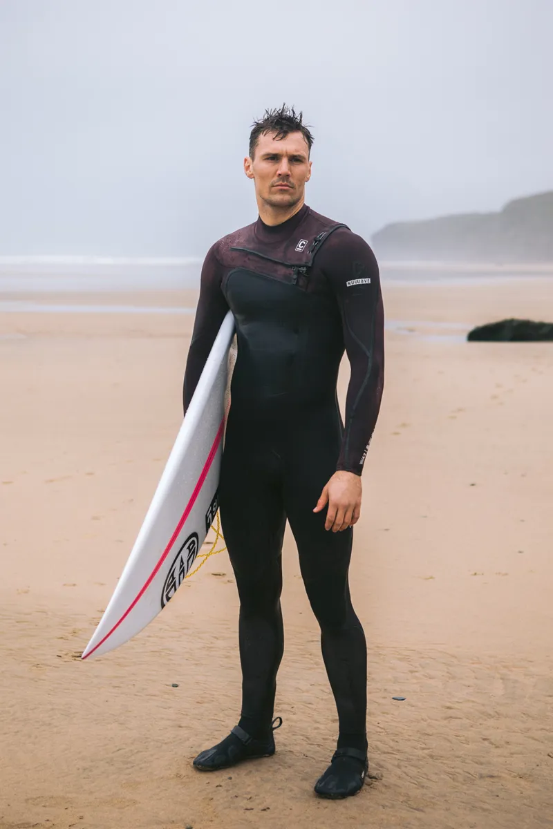 C-Skins NuWave Mens Wired 4/3 Chest Zip Wetsuit Rust-5