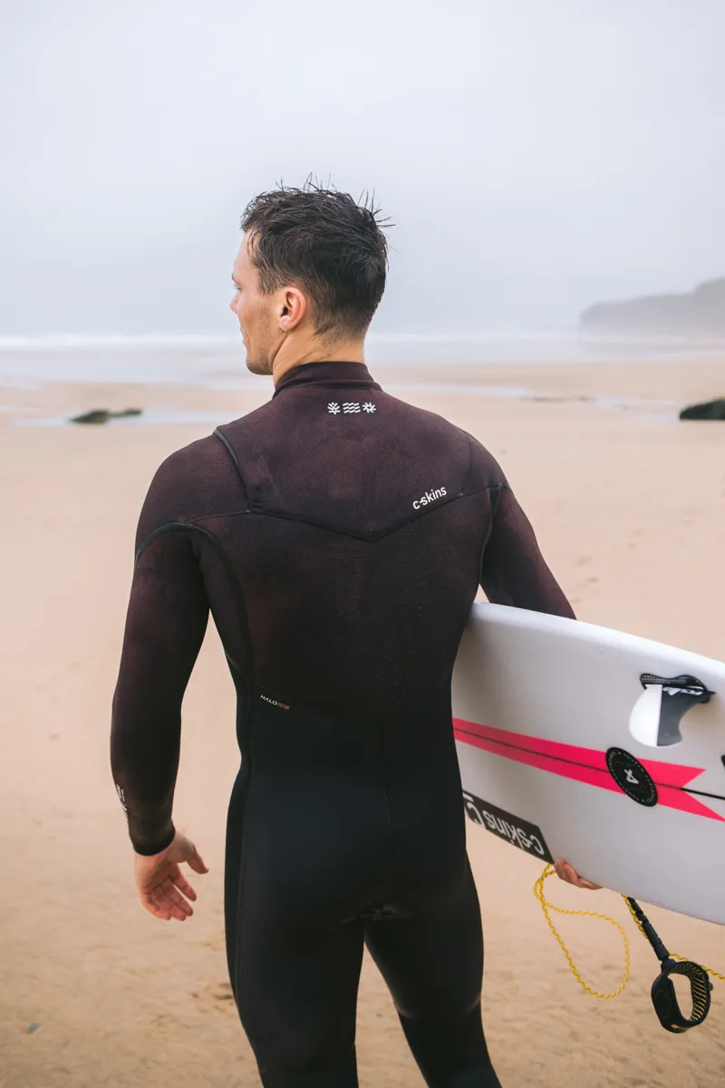 C-Skins NuWave Mens Wired 4/3 Chest Zip Wetsuit Rust-6