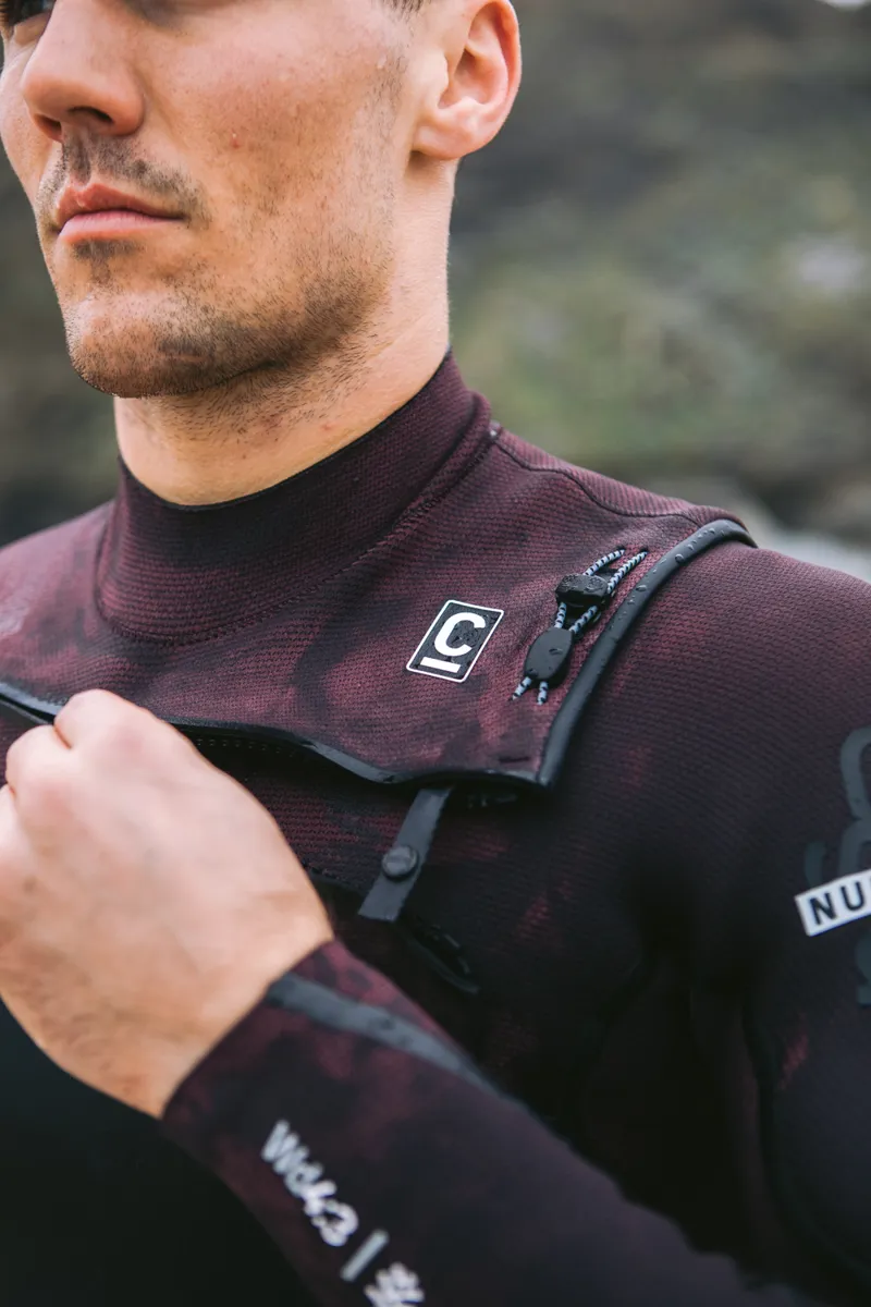 C-Skins NuWave Mens Wired 4/3 Chest Zip Wetsuit Rust-7