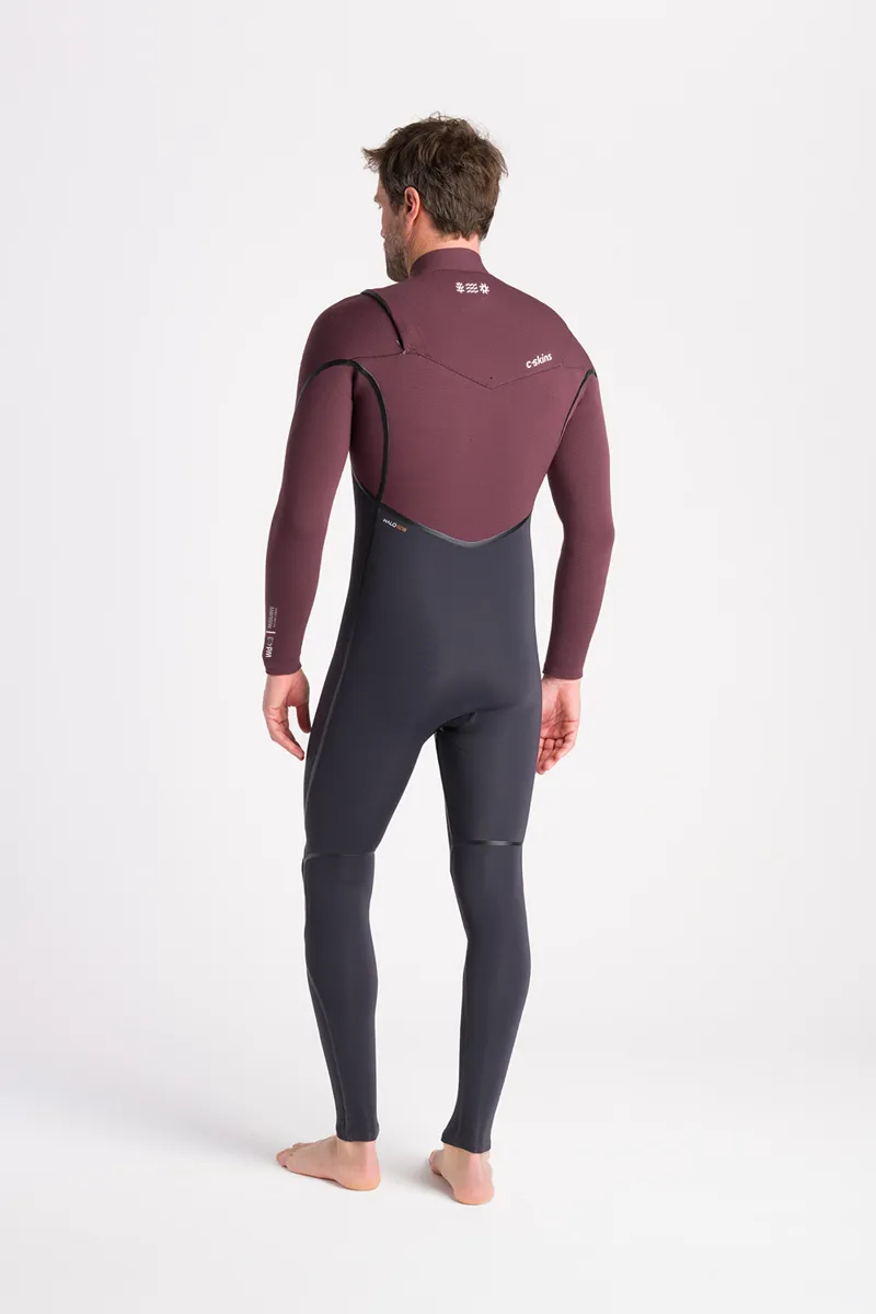 C-Skins NuWave Mens Wired 4/3 Chest Zip Wetsuit Rust-2