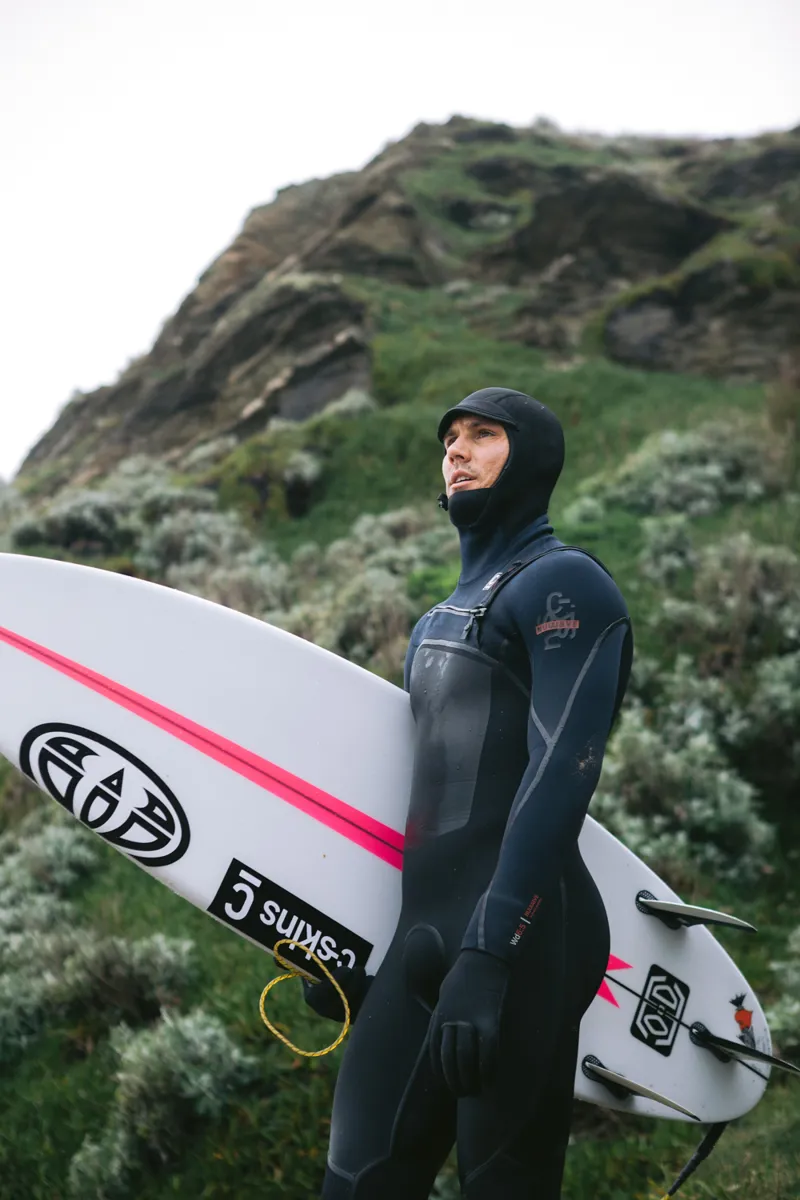 C-Skins NuWave Wired 5/4 Mens Hooded Wetsuit Bluestone-7