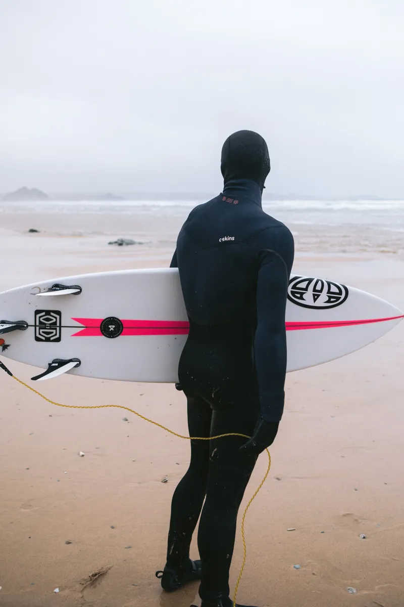 C-Skins NuWave Wired 5/4 Mens Hooded Wetsuit Bluestone-5