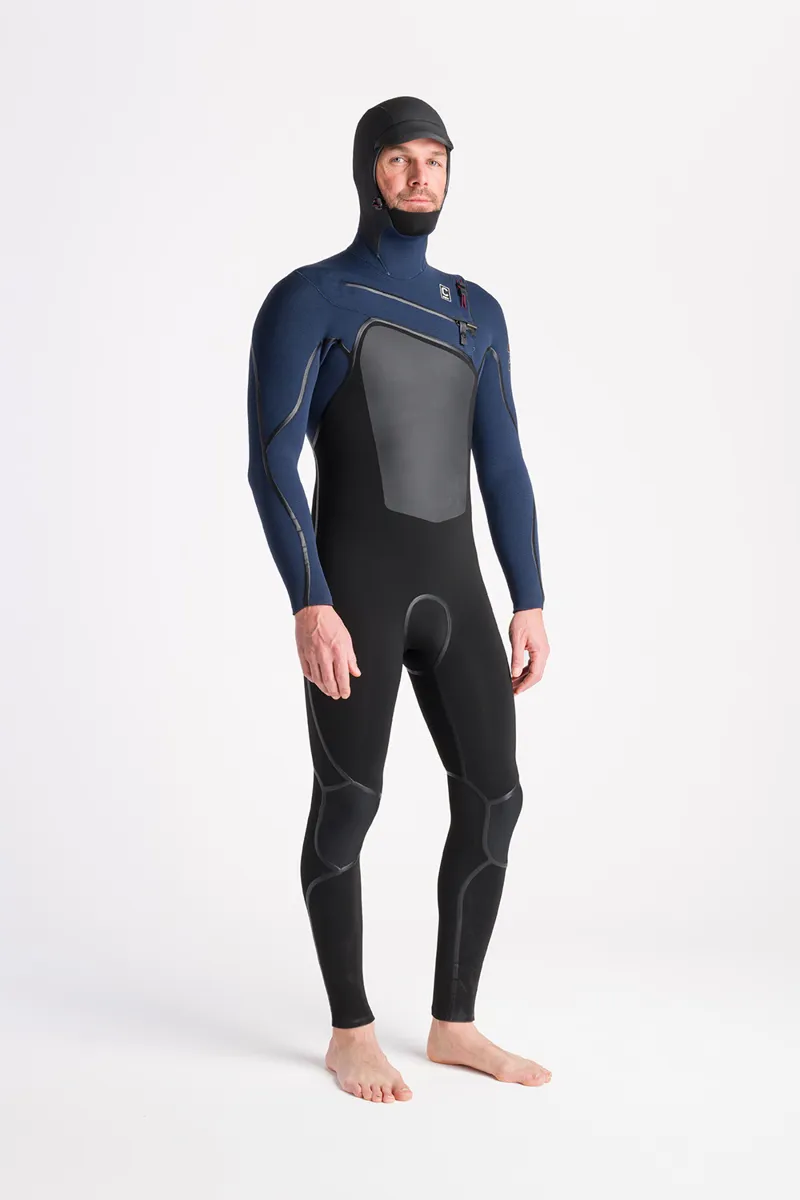 C-Skins NuWave Wired 5/4 Mens Hooded Wetsuit Bluestone