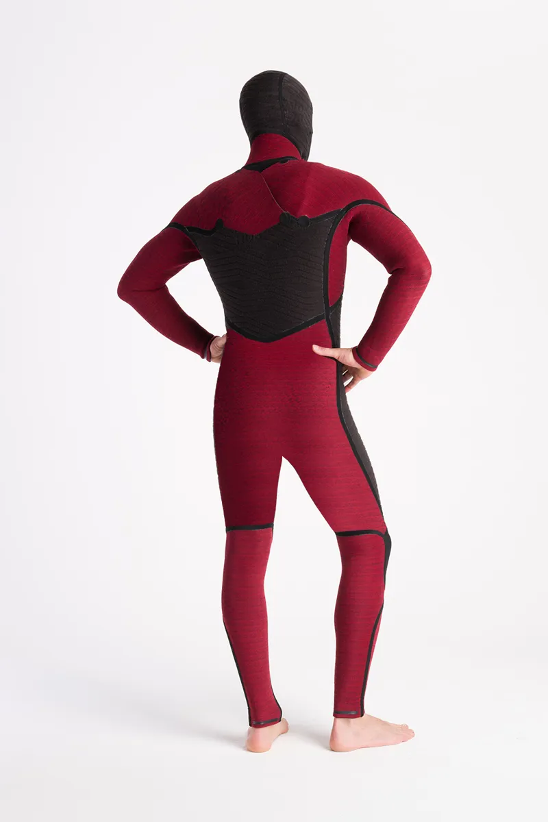 C-Skins NuWave Wired 5/4 Mens Hooded Wetsuit Bluestone-4