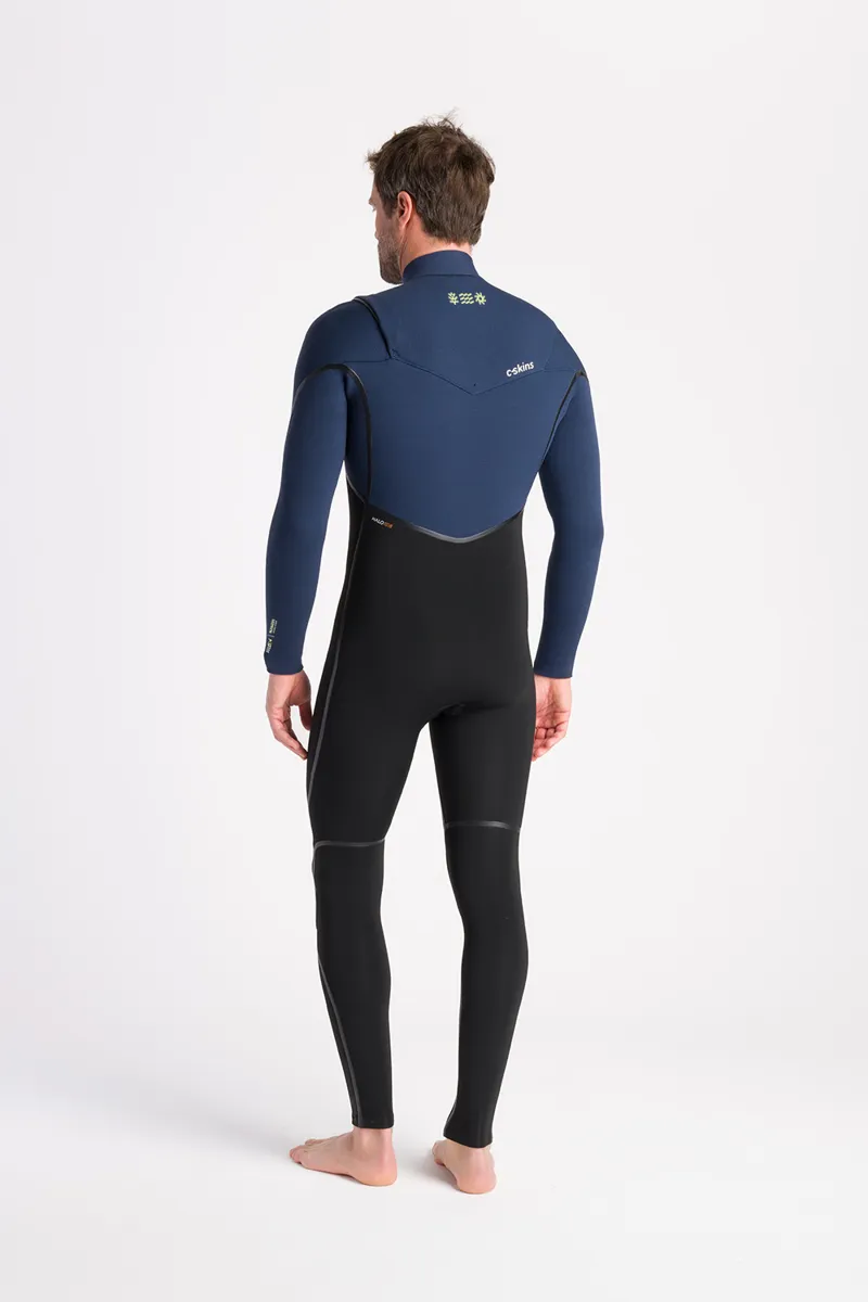 C-Skins NuWave Mens Wired 5/4 Chest Zip Wetsuit Bluestone-2