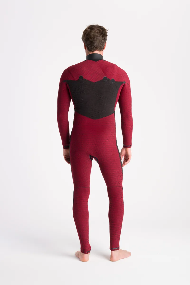 C-Skins NuWave Mens Wired 4/3 Chest Zip Wetsuit Rust