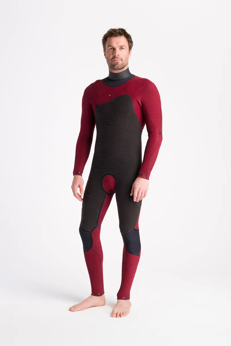 C-Skins NuWave Mens Wired 4/3 Chest Zip Wetsuit Rust-3
