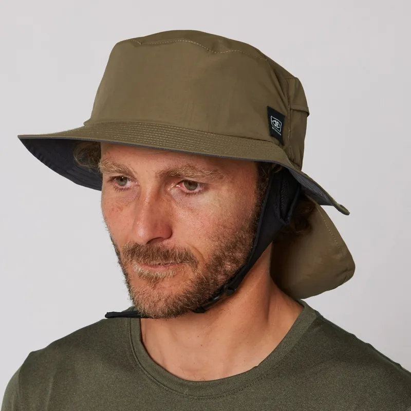 Ocean and Earth Indo Stiff Peak Surf Hat Olive