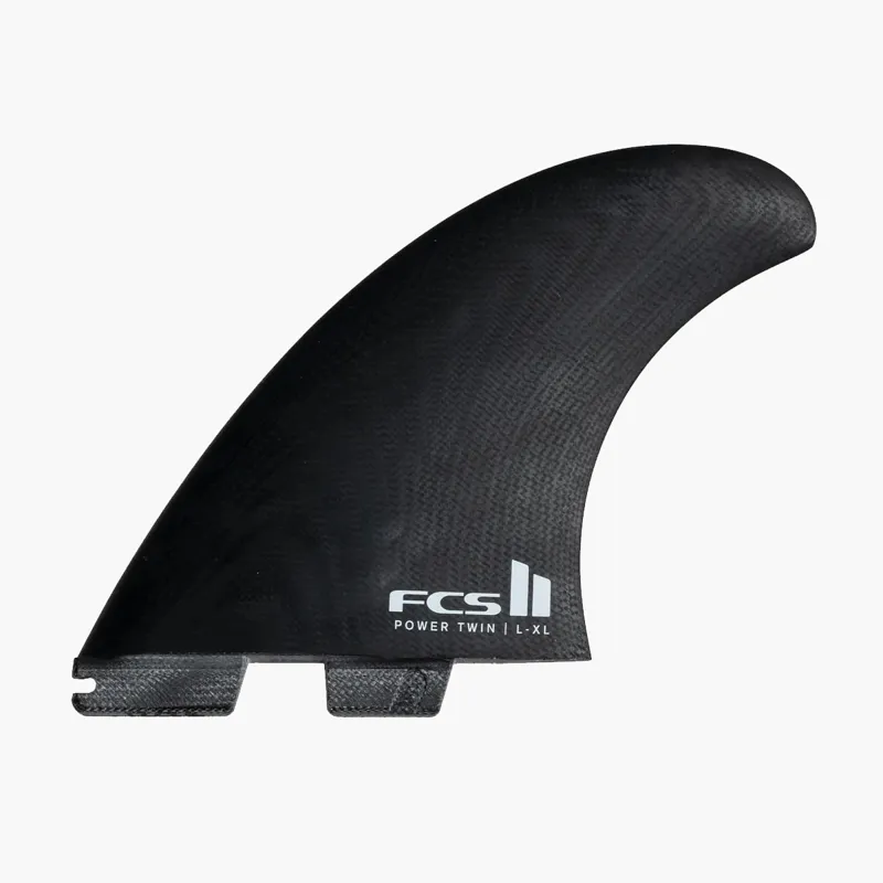 FCS II Power Twin + 1 Fins Extra Large - Black/White