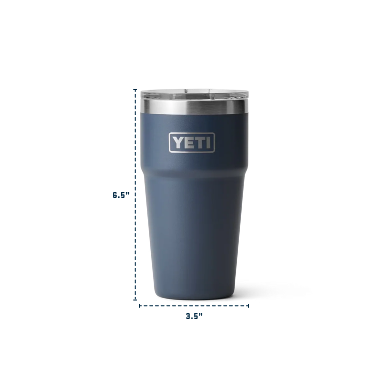 YETI Rambler 20 oz / 591ml Stackable Cup With Magslider Lid - King Crab-3