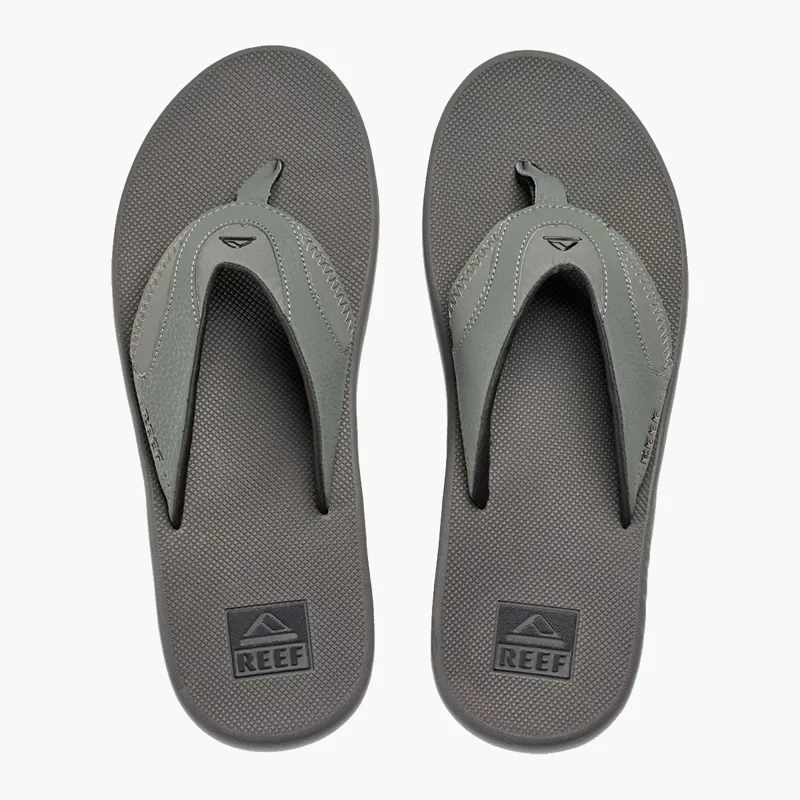 Reef Fanning Grey/Black Flip Flops-1