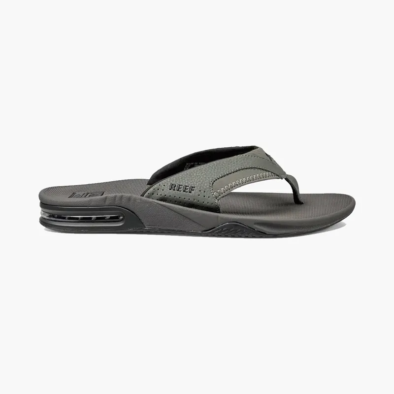 Reef Fanning Grey/Black Flip Flops-2