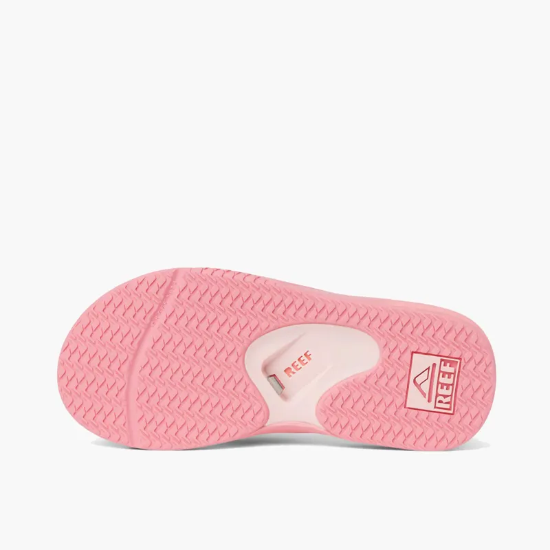 Reef Womens Fanning Strawberry Suede Flips Flops-5