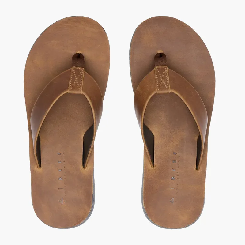Reef Mens Ojai Classic Leather Flip Flops-2