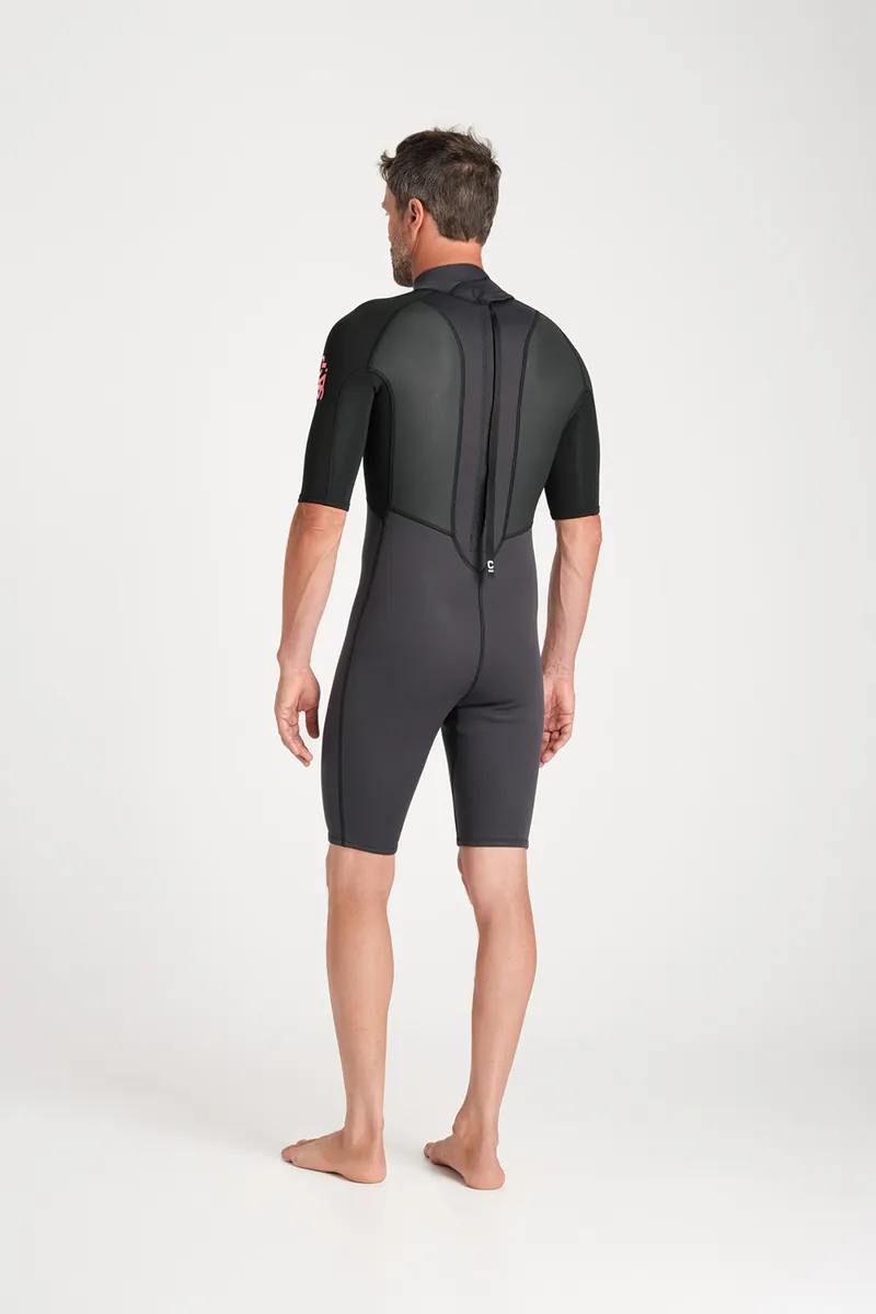 C-Skins Element 3/2 Shorti Wetsuit Anthracite/Neon Flare-1