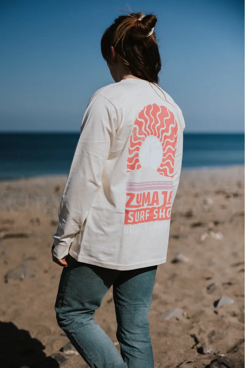 Zuma Jay Womens Sunbeam Longsleeve Tee Ecru-5