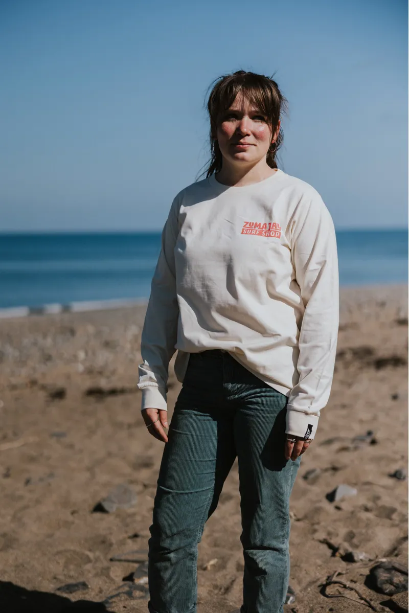 Zuma Jay Womens Sunbeam Longsleeve Tee Ecru-6