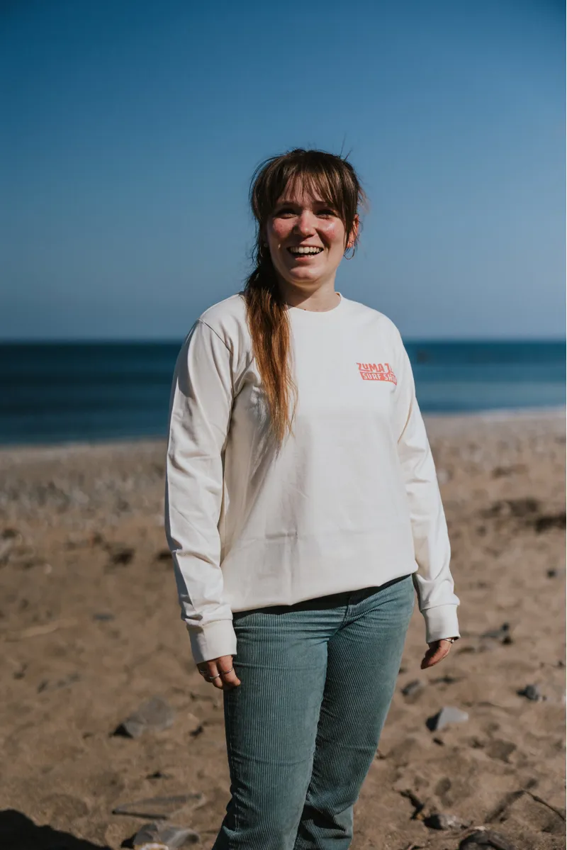 Zuma Jay Womens Sunbeam Longsleeve Tee Ecru-2