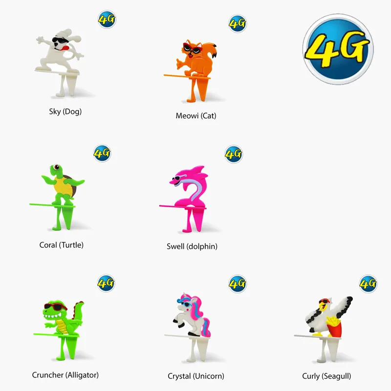 Surfer Dudes Surfer Pets 4G