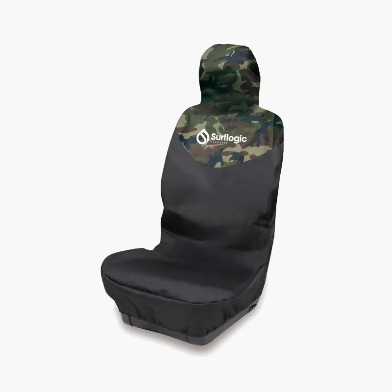 Surflogic Waterproof Car Seat Cover Single Black Camo
