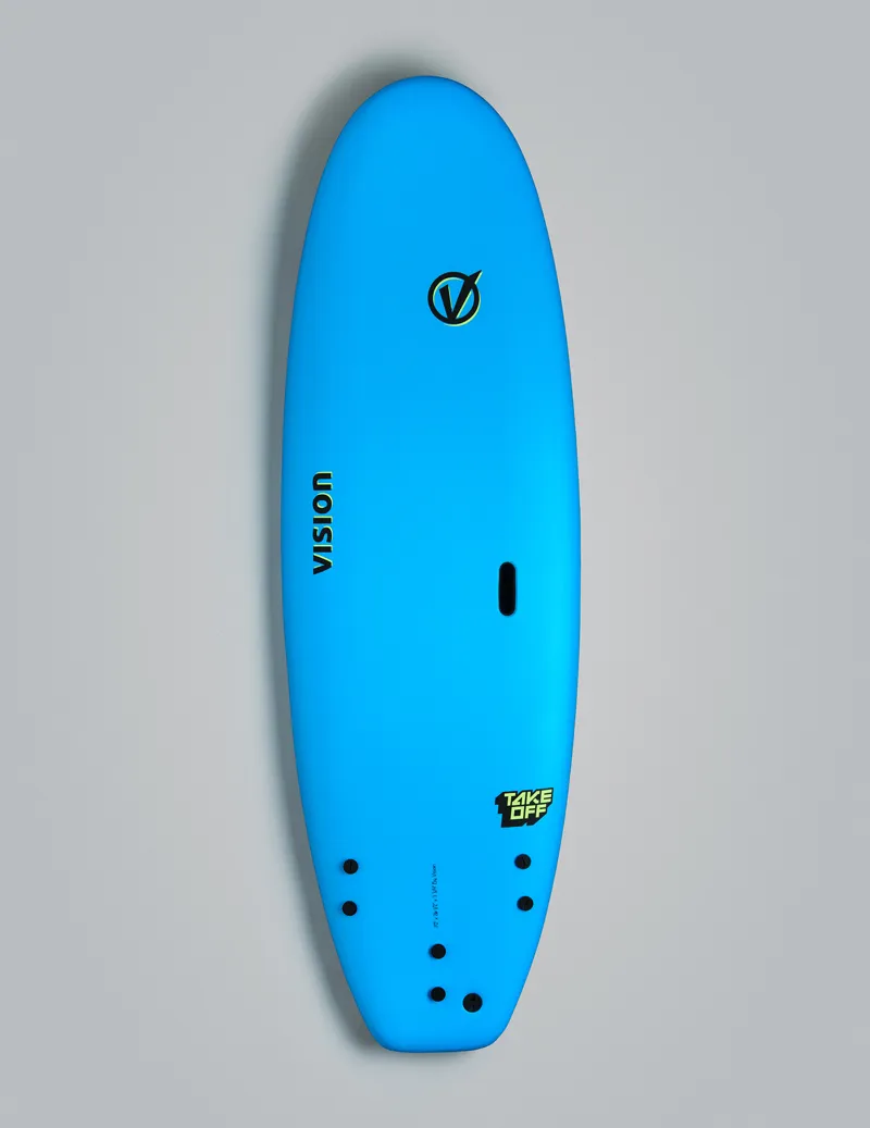 Vision VCT TakeOff Whopper Wide Softboard Cyan/Flash Green