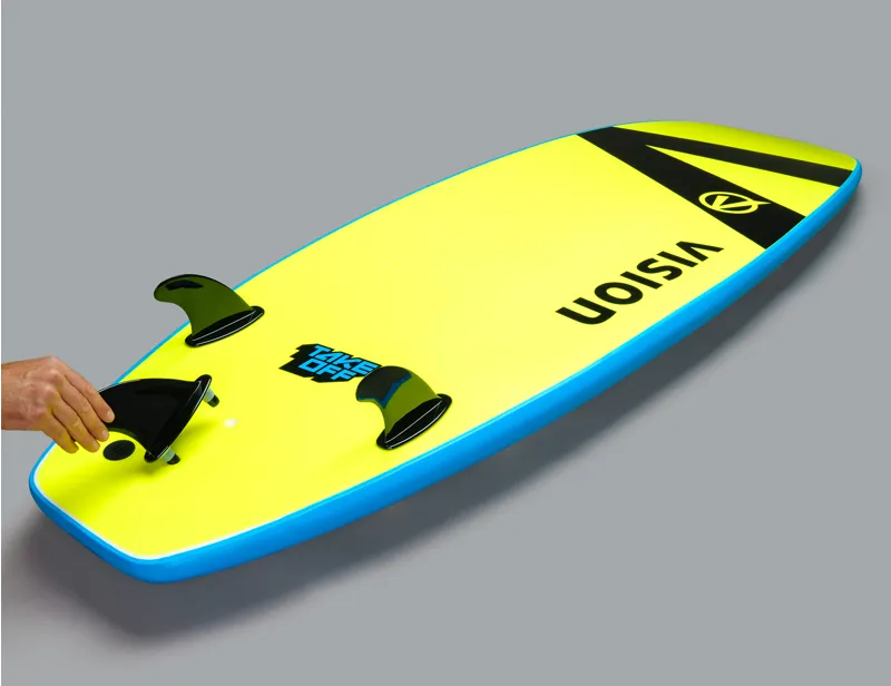 Vision VCT TakeOff Whopper Wide Softboard Cyan/Flash Green-3