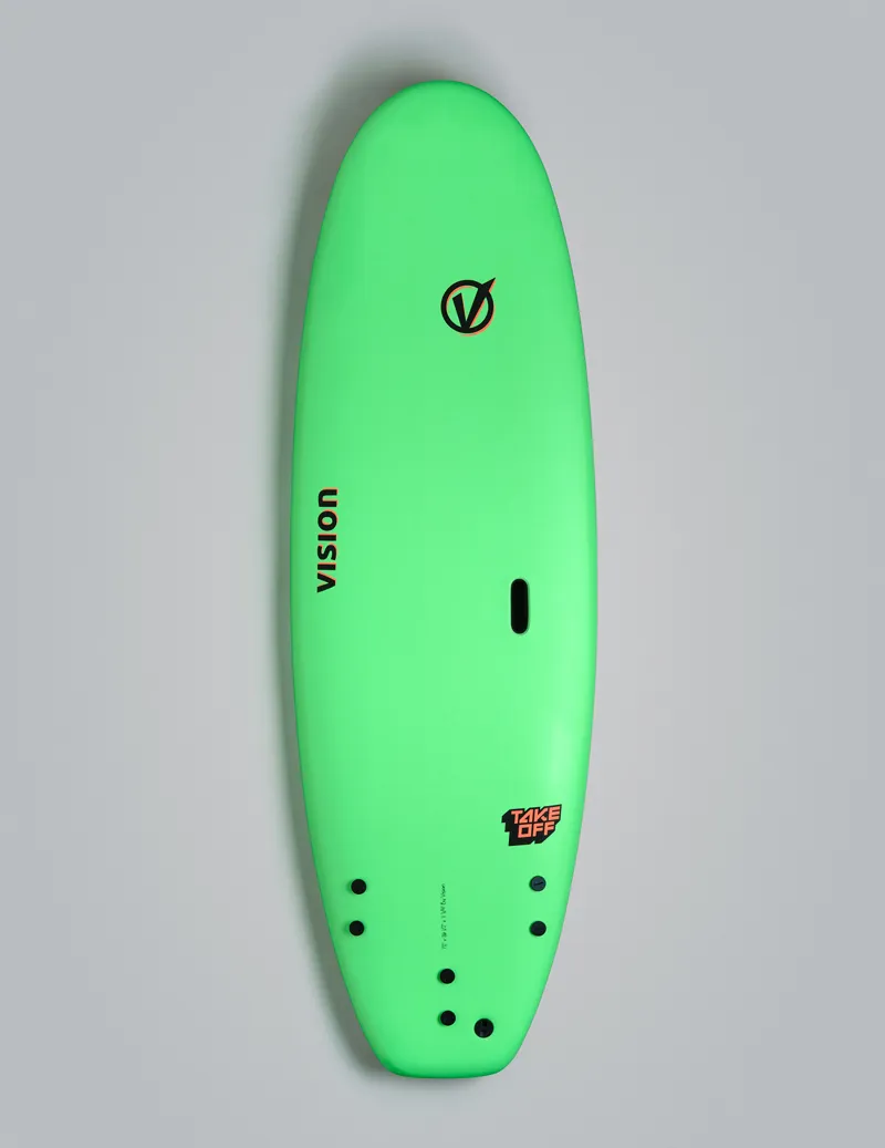 Vision VCT TakeOff Whopper Wide Softboard Lime/Warm Red
