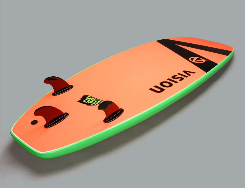 Vision VCT TakeOff Whopper Wide Softboard Lime/Warm Red-4